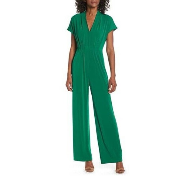 vince camuto cinched waist jumpsuit